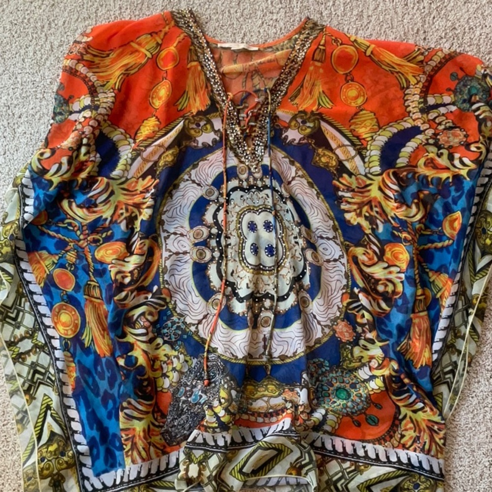 Boston Proper multi colored kaftan - Picture 4 of 7